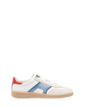 Santoni Leather And Suede Dbs Oly Sneaker - Multicolor