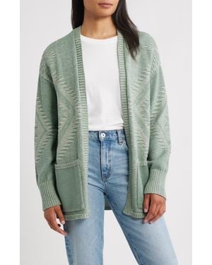 Pendleton Sierra Springs Open Front Cardigan - Green