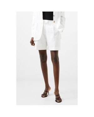 French Connection Alania City High Waist Shorts - White