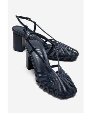 Prologue Shoes Wilda Block Heel Sandal - Blue
