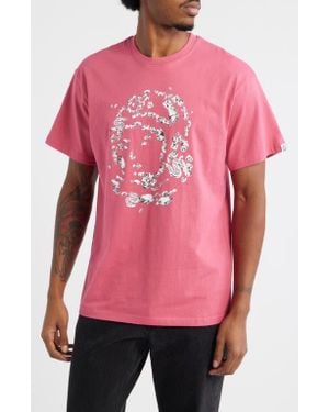 BBCICECREAM Gems Cotton Graphic T-Shirt - Pink