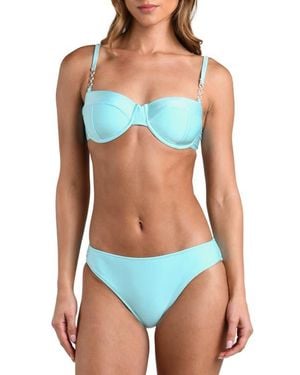 L'Agence Alexandria Underwire Bikini Top - Blue