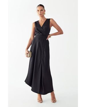 Willa Esme Midi Dress - Black