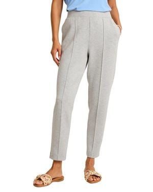 Tommy Bahama Palm Voyage Pintuck Pleat Knit Pants - Gray
