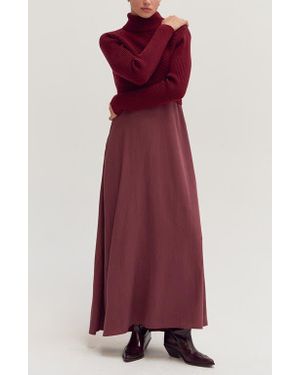 Crescent Sweater Top And Dress Set - Red