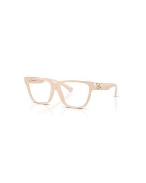 Burberry 52Mm Square Optical Glasses - Pink