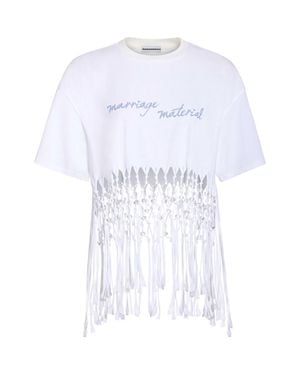BRIDEMERCH Marriage Material Beach Tee - White