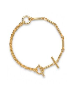 Lady Grey Jewelry Triplet Toggle Anklet - Metallic