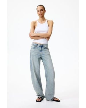 H&M Barrel Regular Waist Jeans - Blue