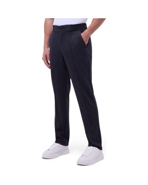 Bugatchi Soft Touch Knit Pintuck Pants - Blue