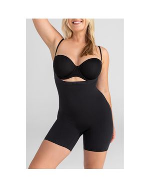 Honeylove Open Bust Bodysuit - Black