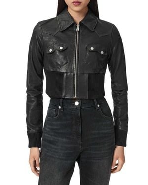 AllSaints Lena Leather Jacket - Black