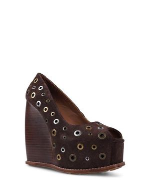 Zigi Dolli Platform Wedge Pump - Brown