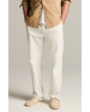 Vince Louie Cotton & Linen Chinos - Natural