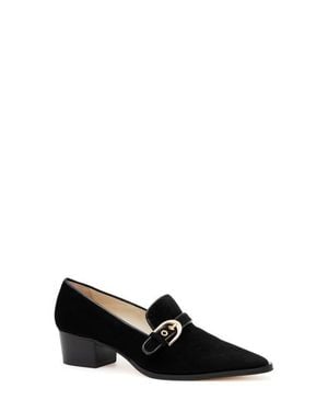 Amalfi by Rangoni Publio Pointed Toe Loafer Pump - Black