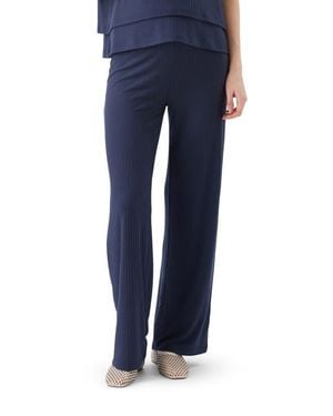 Ripe Maternity Cindy Rib Knit Maternity Pant - Blue