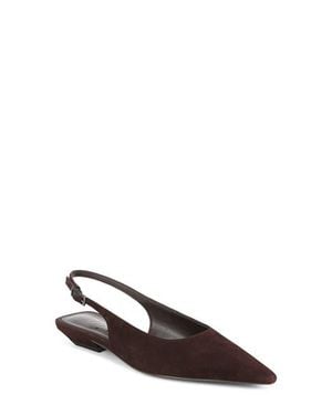 Sam Edelman Netty Slingback Pointed Toe Flat - Brown