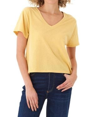 Threads For Thought Ada V-Neck T-Shirt - Blue