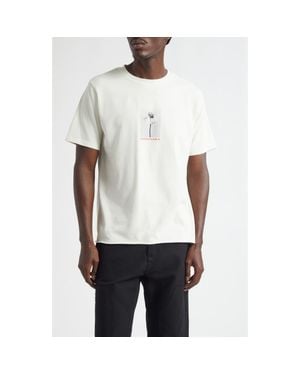 JKEEFER Unbreakable Retro Organic Cotton Graphic T-Shirt - White