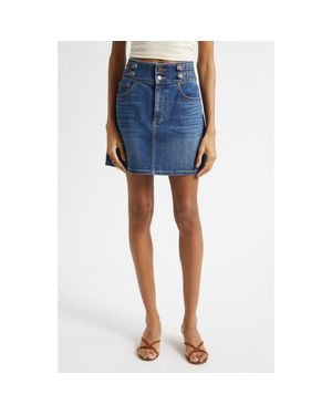 Ramy Brook Liv Denim Miniskirt - Blue