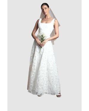 Coast Lace Wrap Maxi Dress - White