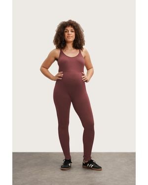 Nom Maternity The Jordan Nursing Jumpsuit - Brown