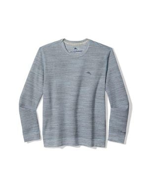 Tommy Bahama Sandstone Slub Cotton Blend Crewneck Sweatshirt - Blue