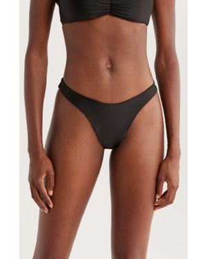 Kulani Kinis Gathered Deep V-Cut Bikini Botttoms - Multicolor