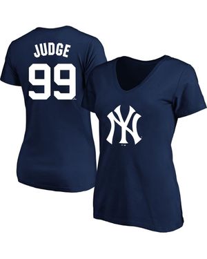 Profile Aaron Judge New York Yankees Plus Size Name & Number V-Neck T-Shirt - Blue
