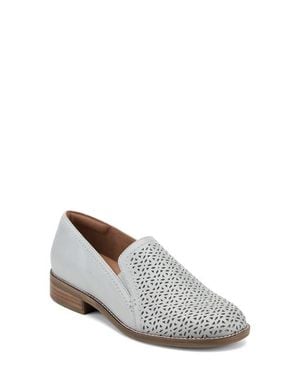 Earth Piper Perforated Loafer - White