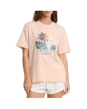 Billabong Make A Splash Graphic Cotton T-Shirt - Natural