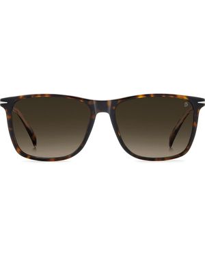 David Beckham 1219/S/Us 57Mm Gradient Rectangular Sunglasses - Brown