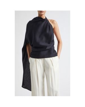 Rohe Draped Open Back Top - Blue