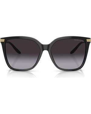 Ralph Lauren The Jacquie 57Mm Gradient Irregular Sunglasses - Gray