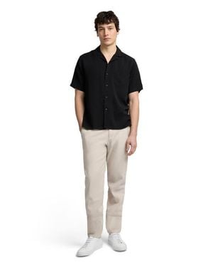 Onia Tencel Convertible Vacation Shirt - Black