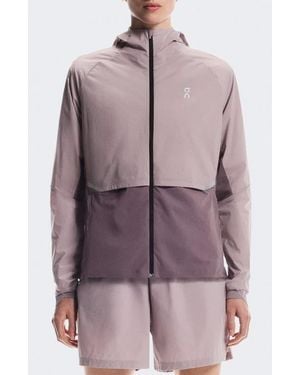 On Shoes Core Hooded Packable Running Jacket - Purple