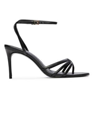 Black Suede Studio Olie 80 Sandal - Black