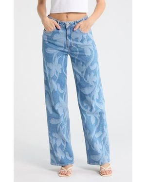 Rails Getty High Waist Wide Leg Jeans - Blue