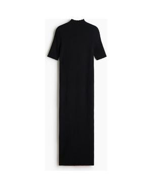 H&M Fine-Knit Turtleneck Dress - Black