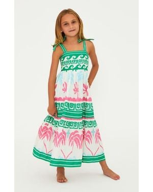 Beach Riot Kids' Little Cami Cotton Maxi Sundress - White