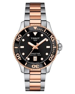 Tissot Seastar 1000 Two-Tone Bracelet Watch, 36Mm - Black