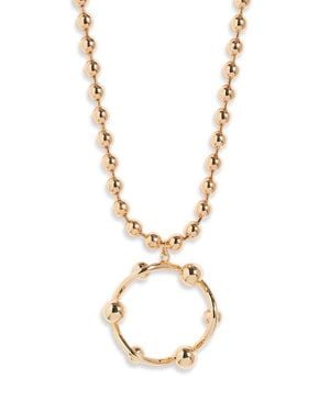 Open Edit Long Ball Chain Necklace - Metallic