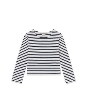 VIR VITA Camille Striped Top - White