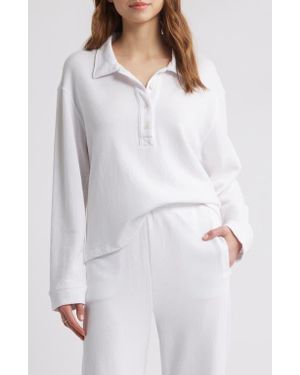 The Great The Rugby Cotton Sweater - White
