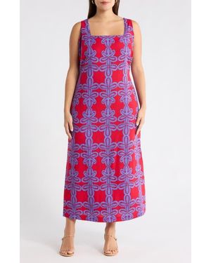 Sugarlips Rory Troy Abstract Maxi Dress - Red