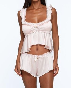One Empire Eska Cami Short Set - White