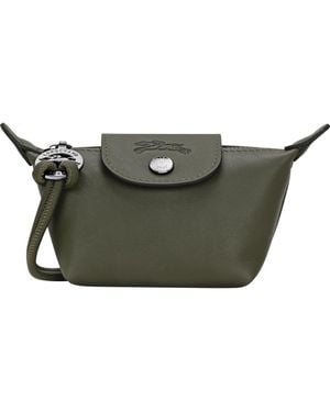 Longchamp Le Pliage Xtra Leather Coin Purse - Green