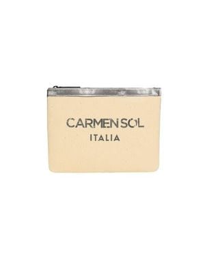 Carmen Sol Firenze Clutch - Natural
