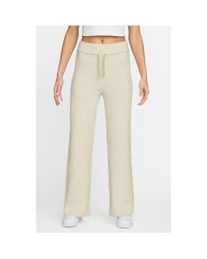 Nike Phoenix Bouclé Slim Fit Drawstring Pants - Natural