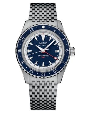 MIDO Ocean Star Gmt Automatic Bracelet Watch, 40.5Mm - Gray